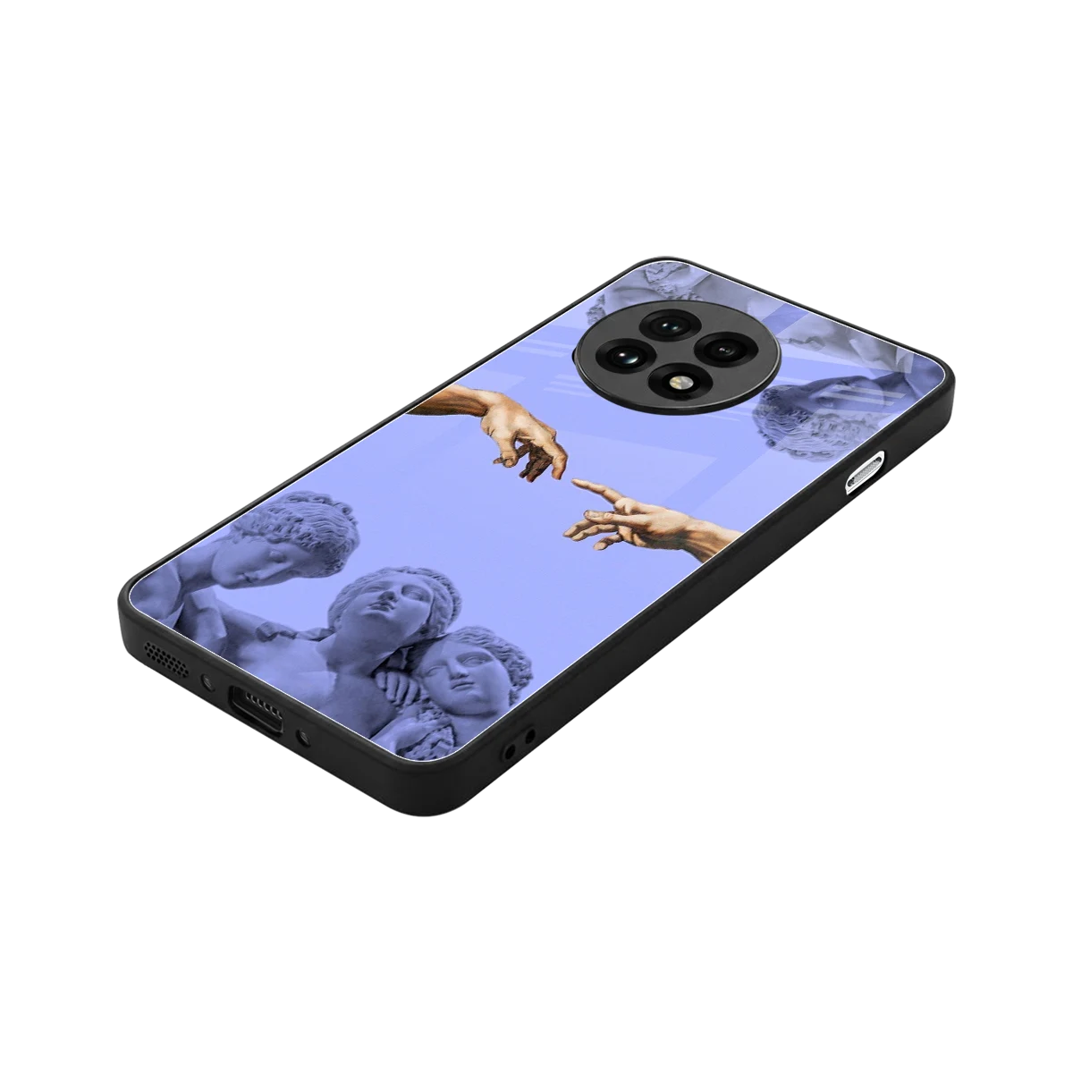 Sculpted Elegance stylish phone case for oneplus 13r | glossy glass and slim fit