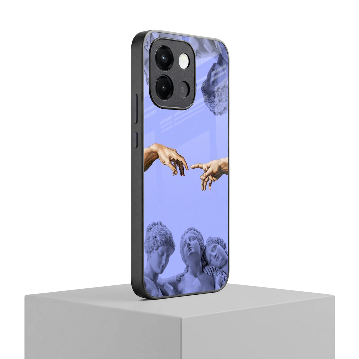 Sculpted Elegance oneplus 13s mobile cover | shockproof glass phone case