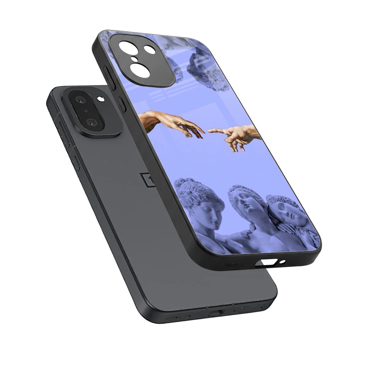 Sculpted Elegance sleek oneplus 15r cover with tempered glass back and TPU edges