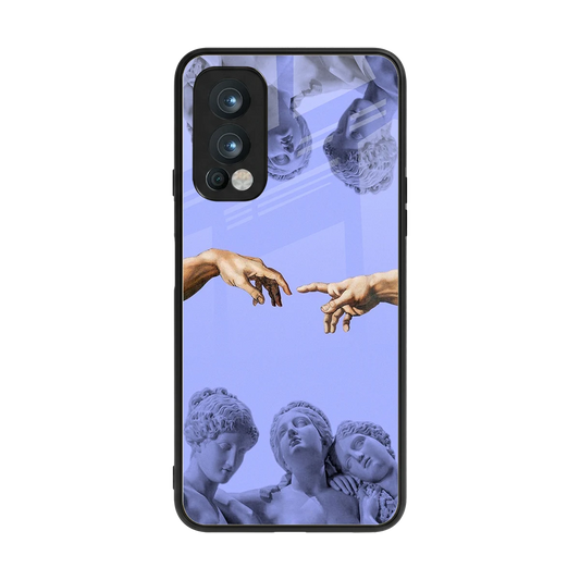 Sculpted Elegance back phone cover | glass case for oneplus nord 2