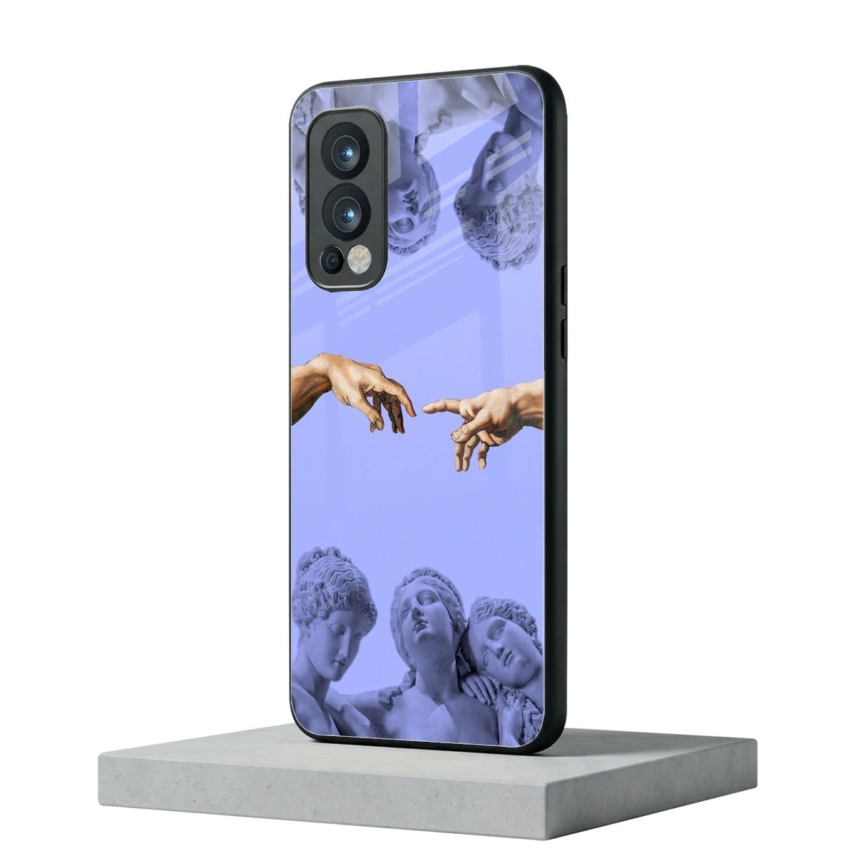 Sculpted Elegance oneplus nord 2 mobile cover | shockproof glass phone case