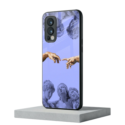 Sculpted Elegance oneplus nord 2 mobile cover | shockproof glass phone case