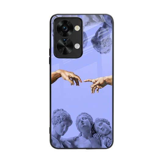 Sculpted Elegance back phone cover | glass case for oneplus nord 2t