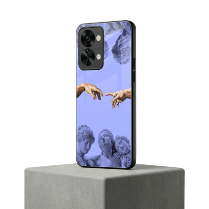 Sculpted Elegance oneplus nord 2t mobile cover | shockproof glass phone case