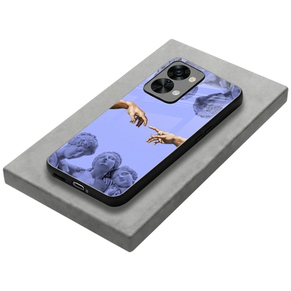 Sculpted Elegance stylish phone case for oneplus nord 2t | glossy glass and slim fit
