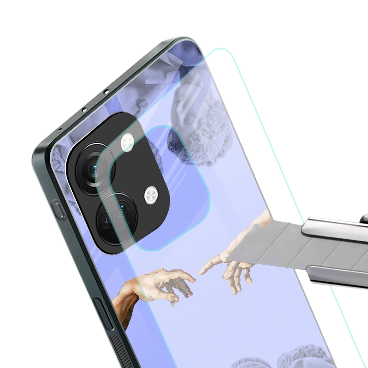 Sculpted Elegance stylish phone case for oneplus nord 3 | glossy glass and slim fit