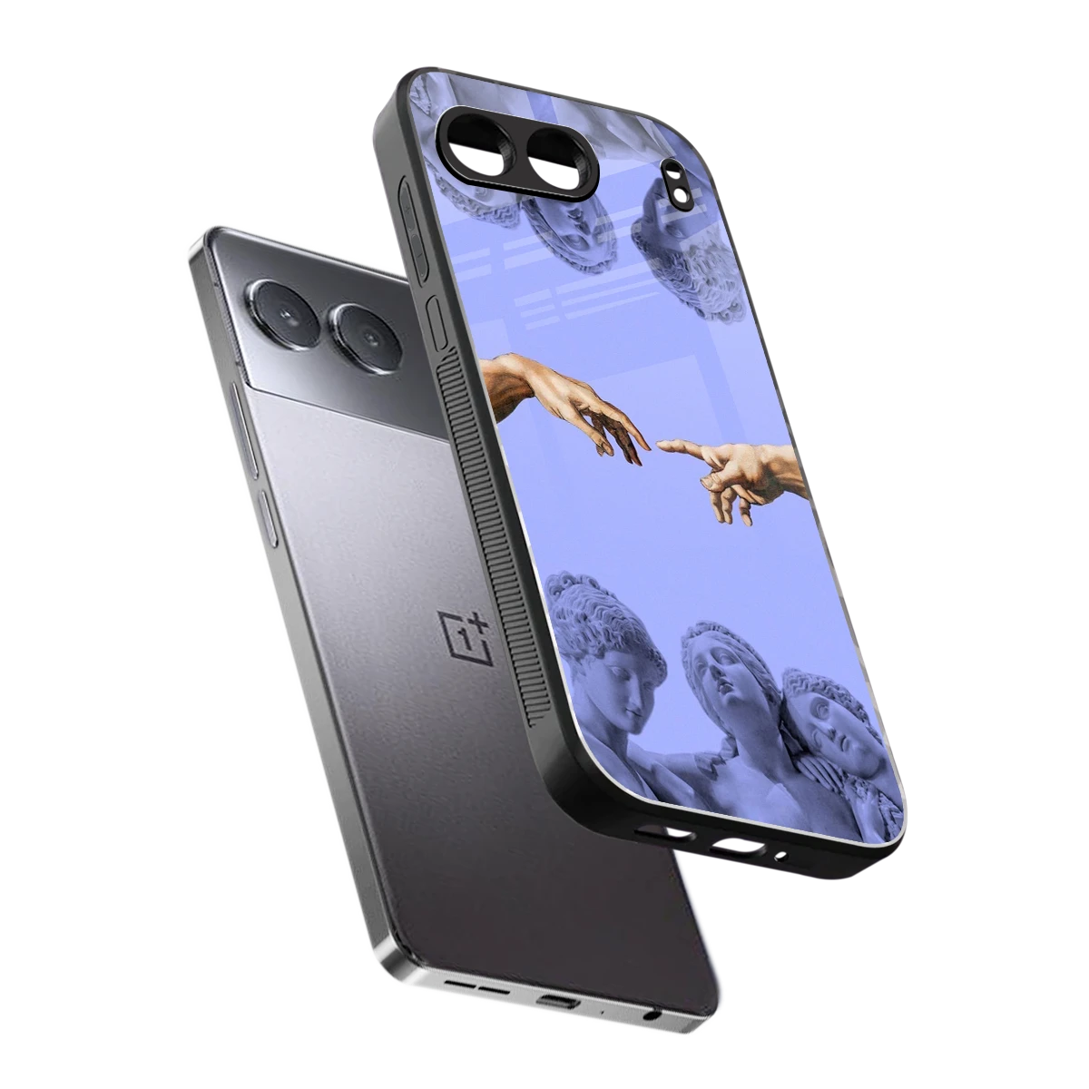 Sculpted Elegance sleek oneplus nord 4 cover with tempered glass back and TPU edges