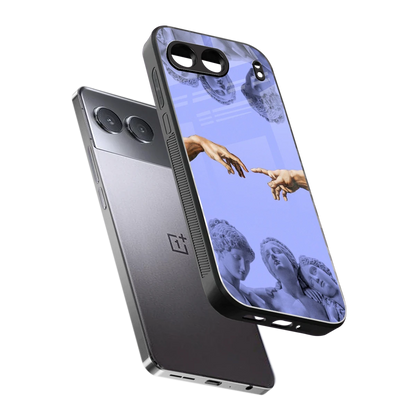 Sculpted Elegance sleek oneplus nord 4 cover with tempered glass back and TPU edges