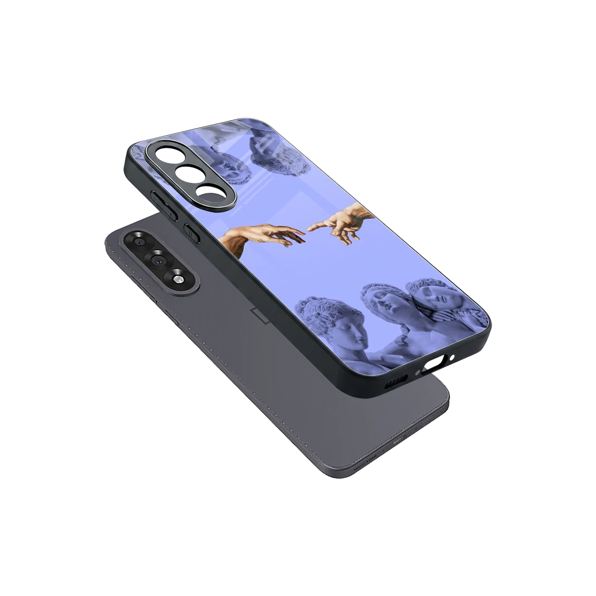 Sculpted Elegance sleek oneplus nord 5 cover with tempered glass back and TPU edges