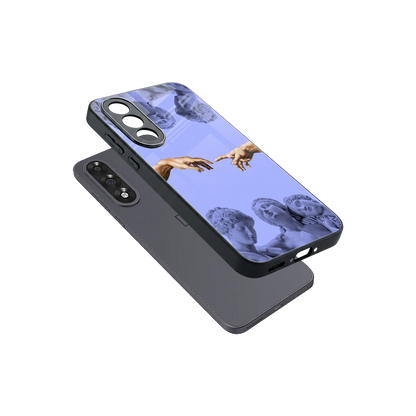 Sculpted Elegance sleek oneplus nord 5 cover with tempered glass back and TPU edges