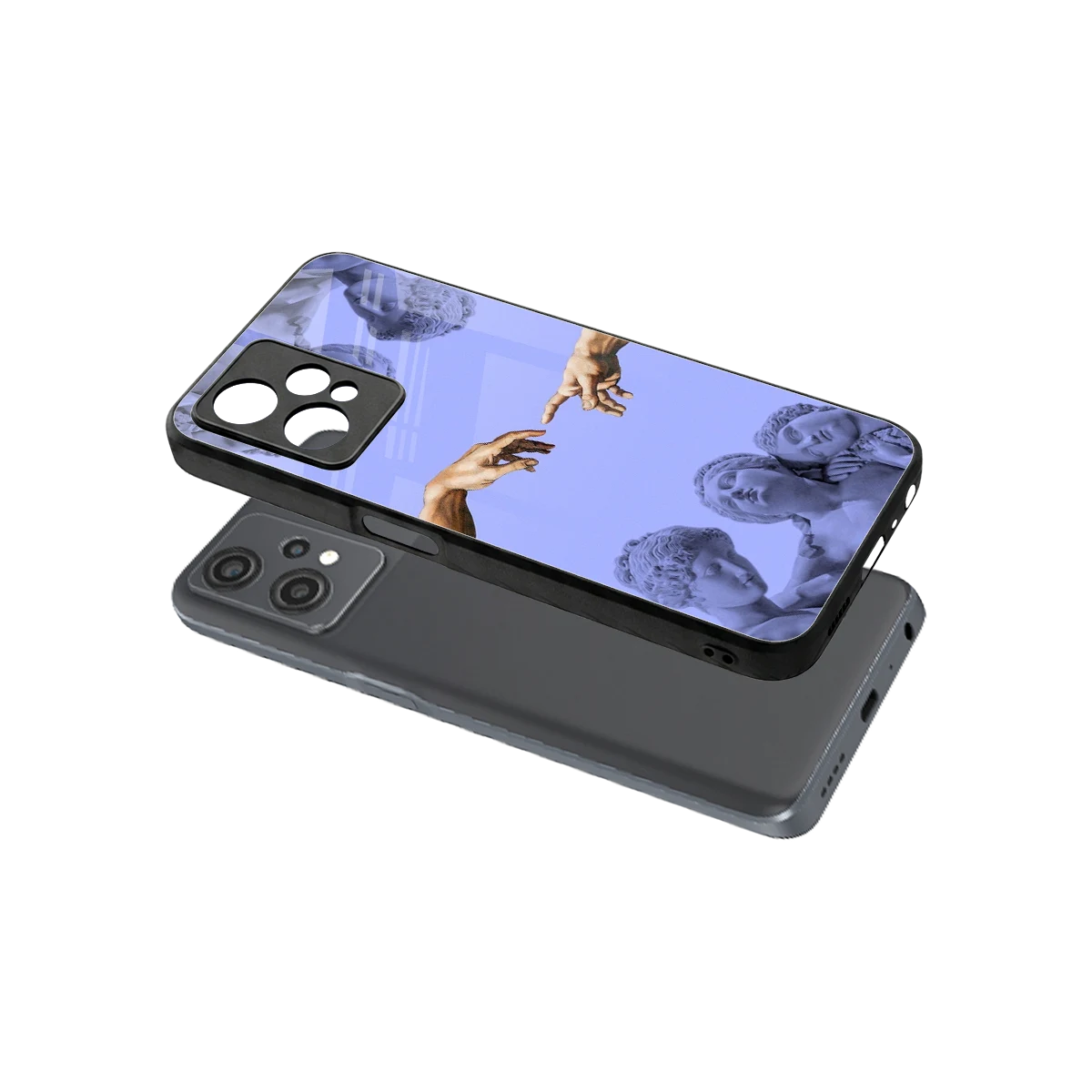 Sculpted Elegance sleek oneplus nord ce 2 lite cover with tempered glass back and TPU edges