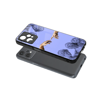 Sculpted Elegance sleek oneplus nord ce 2 lite cover with tempered glass back and TPU edges
