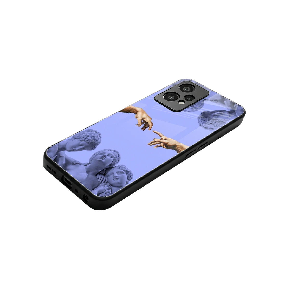 Sculpted Elegance stylish phone case for oneplus nord ce 2 lite | glossy glass and slim fit