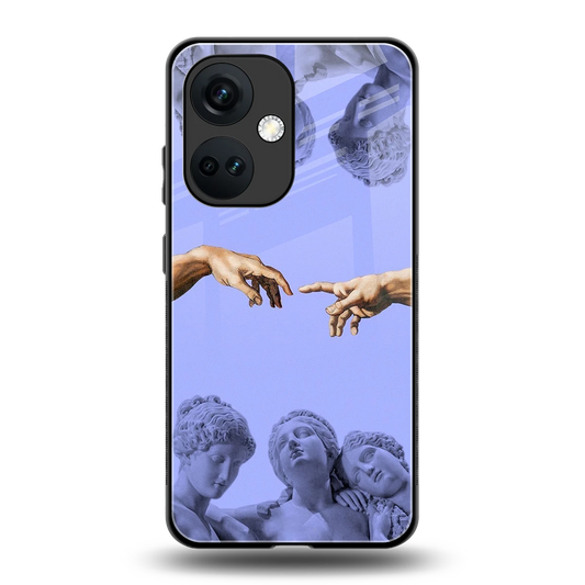 Sculpted Elegance back phone cover | glass case for oneplus nord ce 3