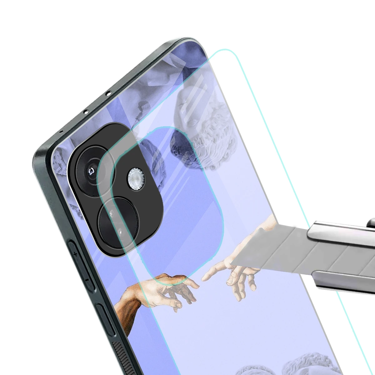 Sculpted Elegance stylish phone case for oneplus nord ce 3 | glossy glass and slim fit