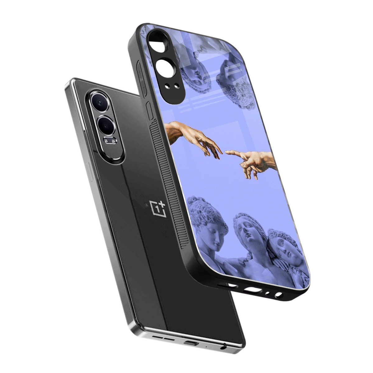 Sculpted Elegance sleek oneplus nord ce 4 lite cover with tempered glass back and TPU edges