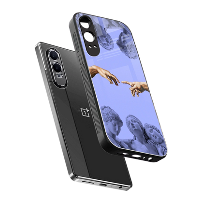 Sculpted Elegance sleek oneplus nord ce 4 lite cover with tempered glass back and TPU edges