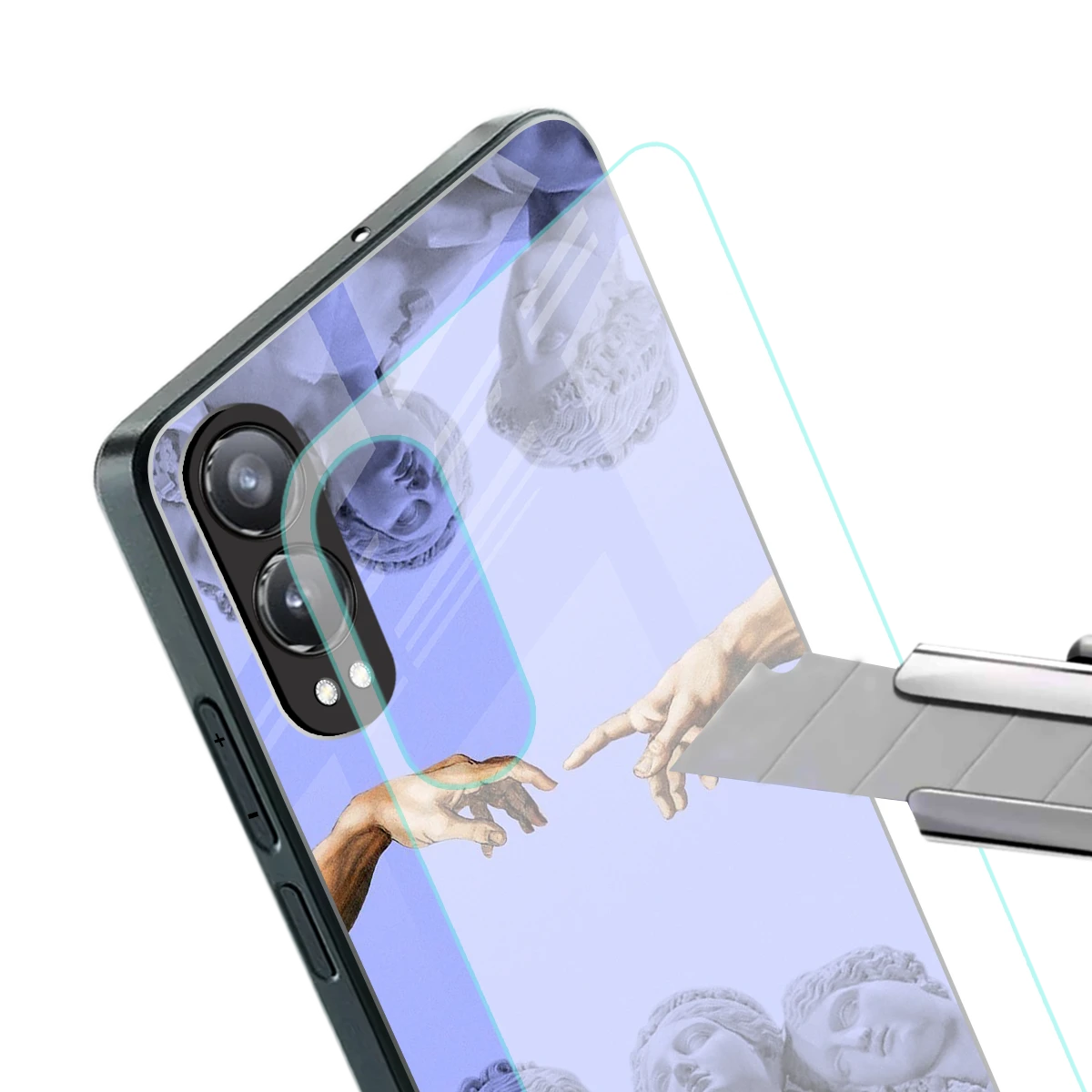 Sculpted Elegance stylish phone case for oneplus nord ce 4 lite | glossy glass and slim fit