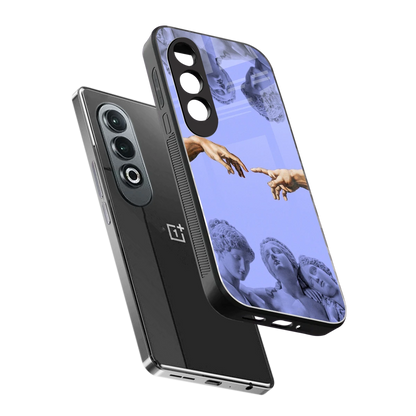 Sculpted Elegance sleek oneplus nord ce 4 cover with tempered glass back and TPU edges