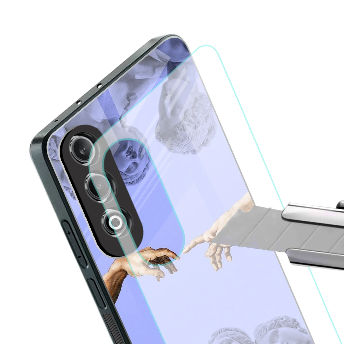 Sculpted Elegance stylish phone case for oneplus nord ce 4 | glossy glass and slim fit