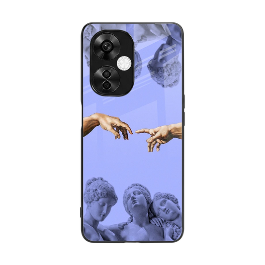 Sculpted Elegance back phone cover | glass case for oneplus nord ce 3 lite