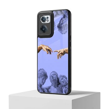 Sculpted Elegance oneplus nord ce 2 mobile cover | shockproof glass phone case