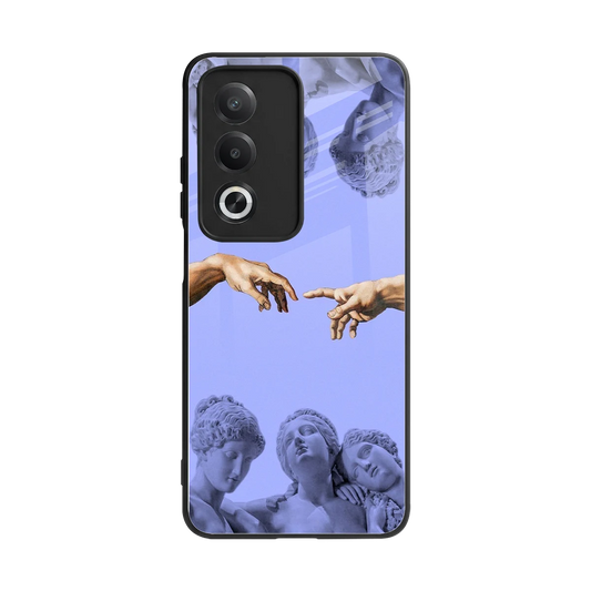 Sculpted Elegance back phone cover | glass case for oppo a3 pro