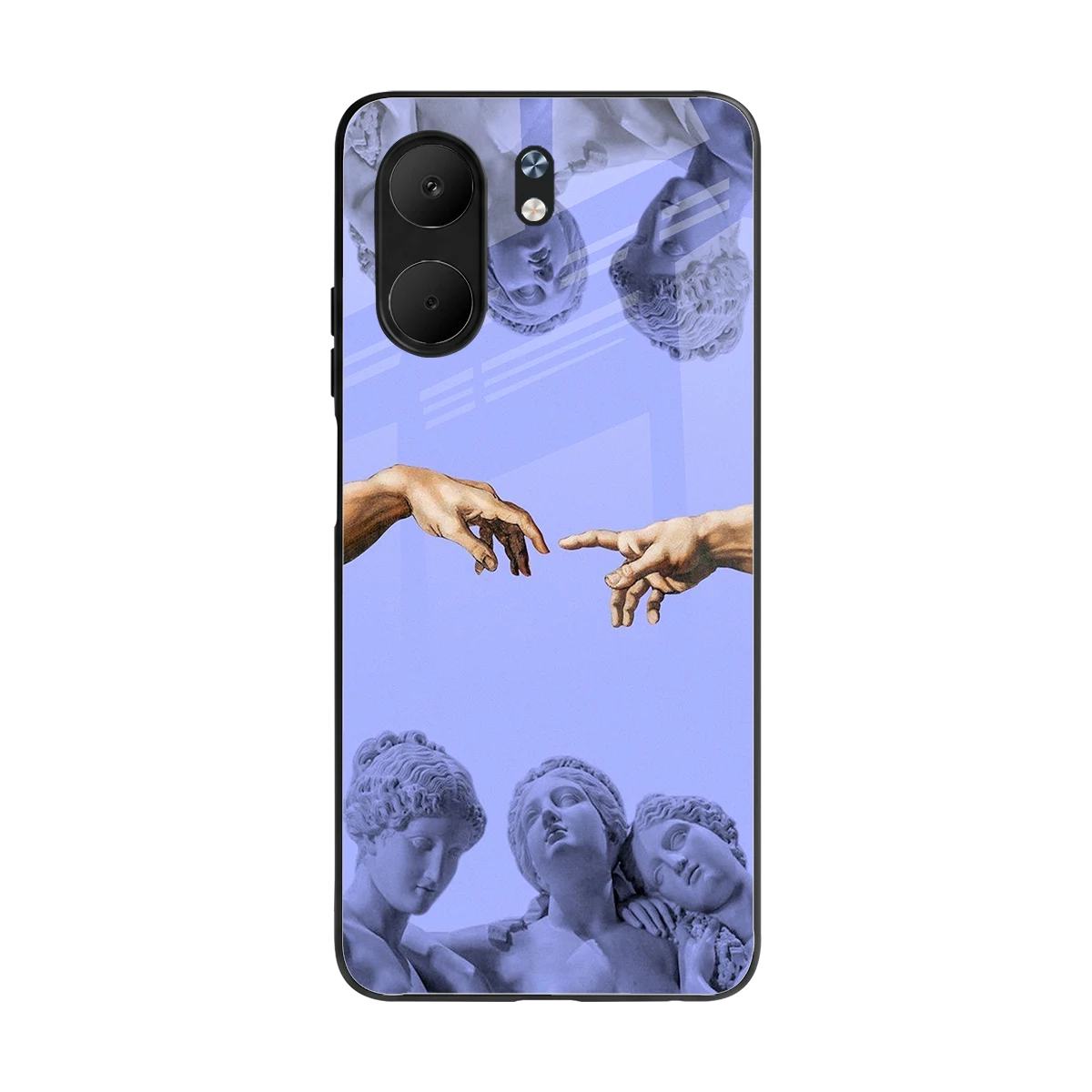 Sculpted Elegance back phone cover | glass case for oppo a5x 5g