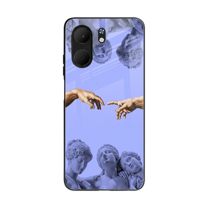 Sculpted Elegance back phone cover | glass case for oppo a5x 5g