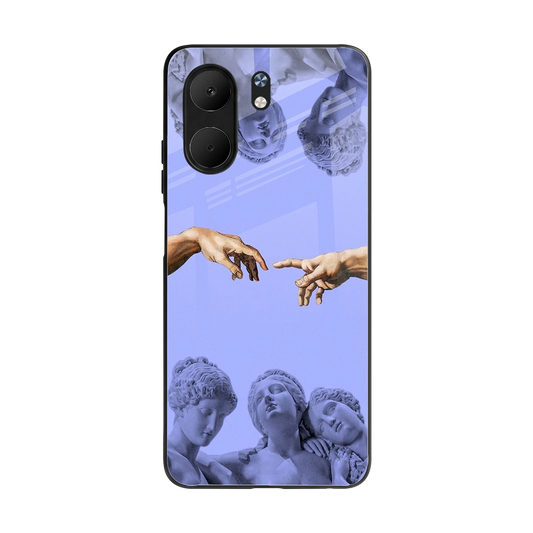 Sculpted Elegance back phone cover | glass case for oppo a5x 5g