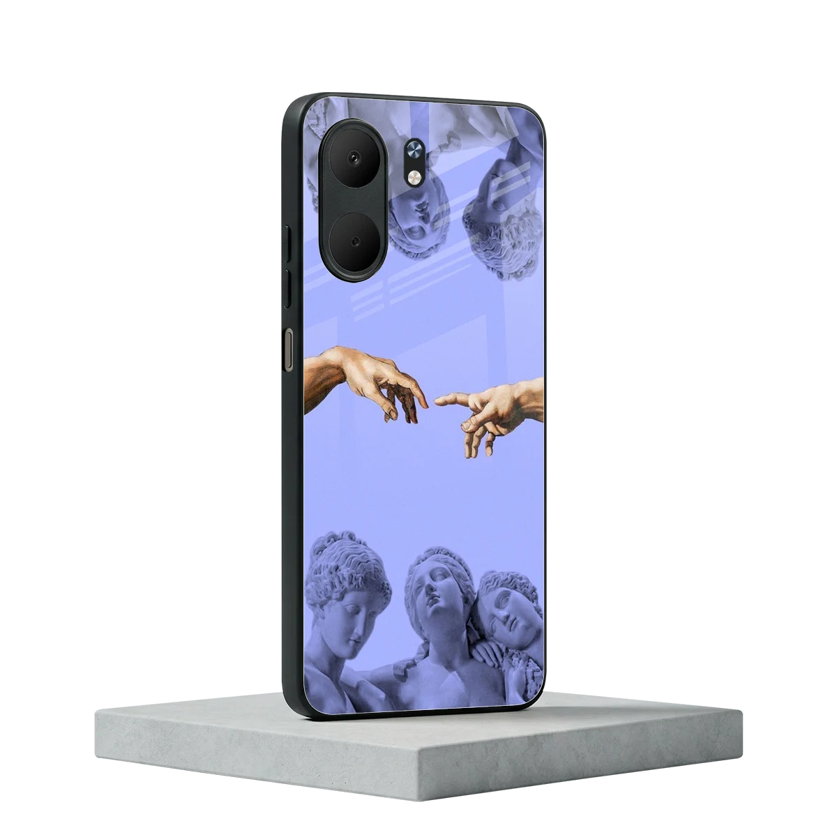 Sculpted Elegance oppo a5x 5g mobile cover | shockproof glass phone case