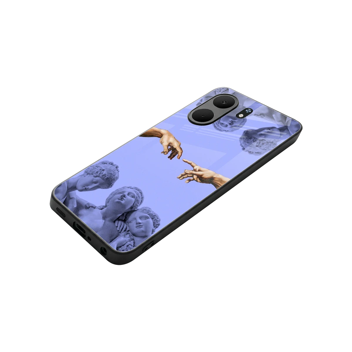 Sculpted Elegance stylish phone case for oppo a5x 5g | glossy glass and slim fit