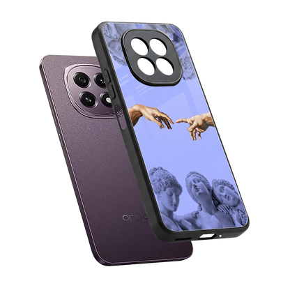 Sculpted Elegance sleek oppo f29 5g cover with tempered glass back and TPU edges
