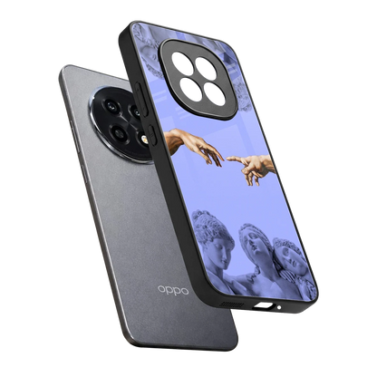 Sculpted Elegance sleek oppo f29 pro 5g cover with tempered glass back and TPU edges