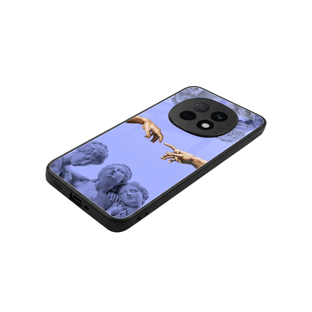 Sculpted Elegance stylish phone case for oppo f29 pro 5g | glossy glass and slim fit