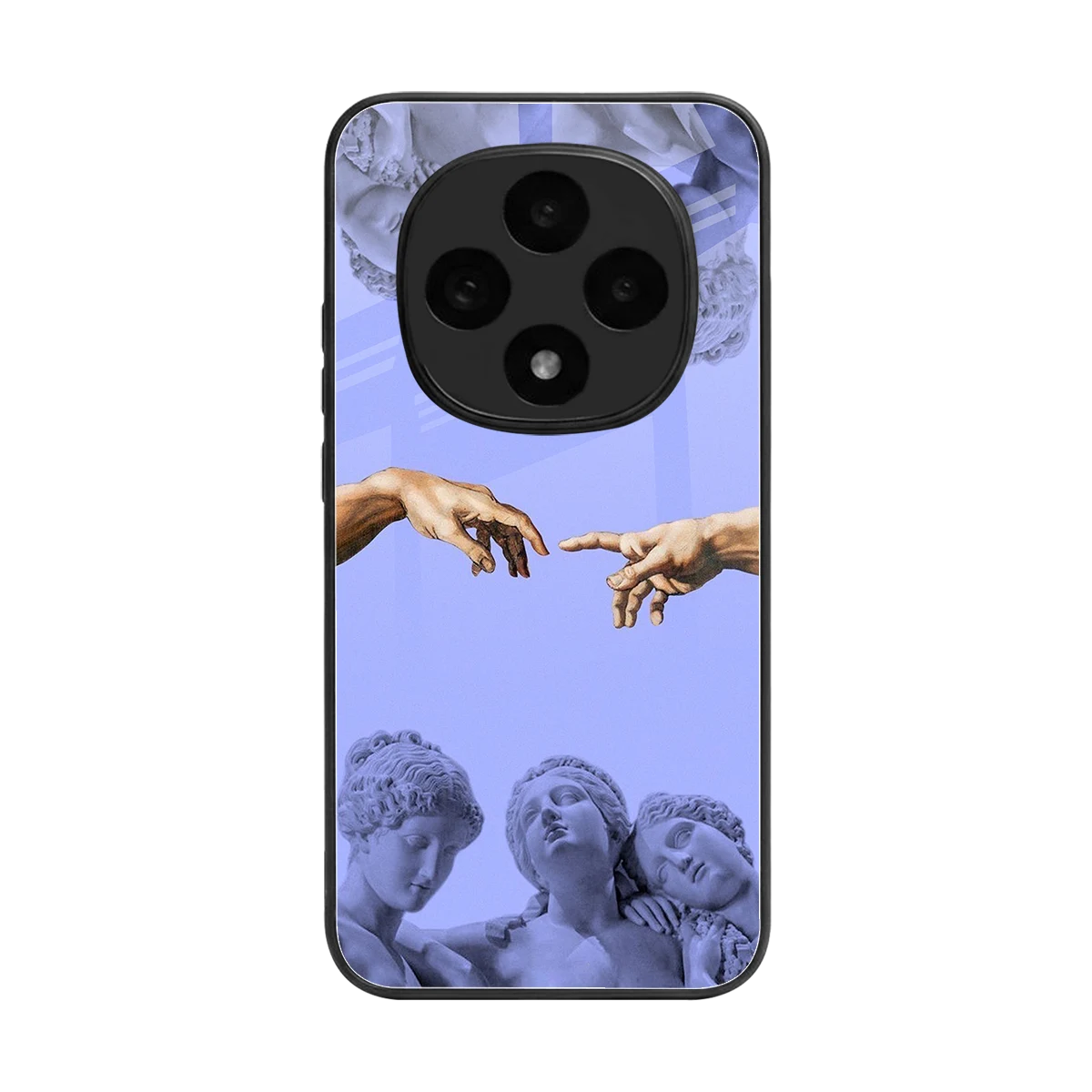 Sculpted Elegance back phone cover | glass case for oppo f31 pro 5g