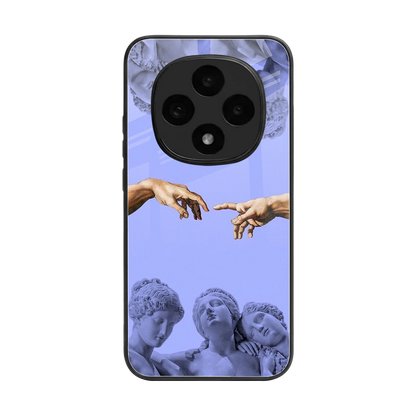 Sculpted Elegance back phone cover | glass case for oppo f31 pro 5g