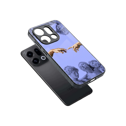 Sculpted Elegance sleek oppo find x9 cover with tempered glass back and TPU edges