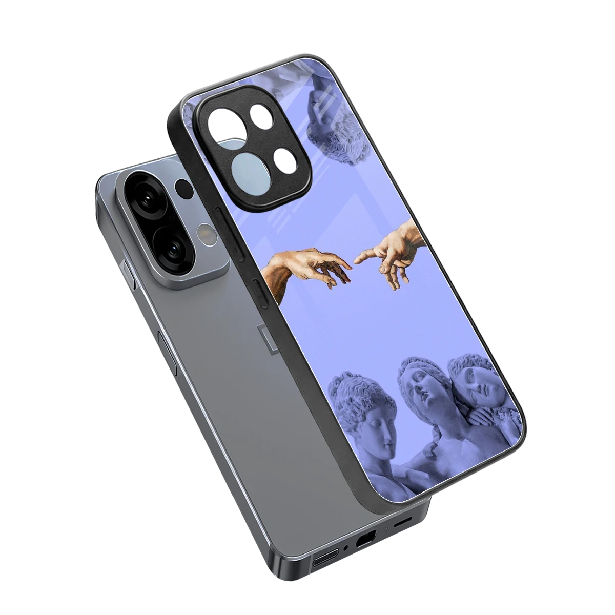 Sculpted Elegance sleek oppo k13 5g cover with tempered glass back and TPU edges