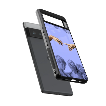 Sculpted Elegance sleek google pixel 6 pro cover with tempered glass back and TPU edges