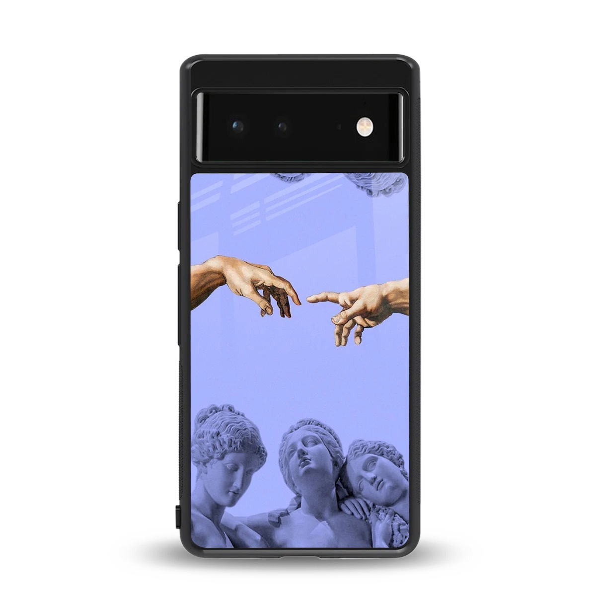 Sculpted Elegance back phone cover | glass case for google pixel 6