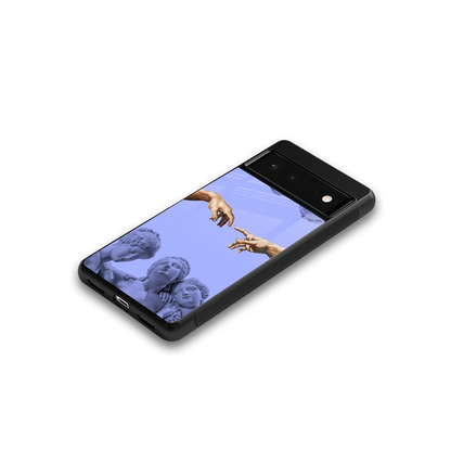 Sculpted Elegance google pixel 6a mobile cover | shockproof glass phone case