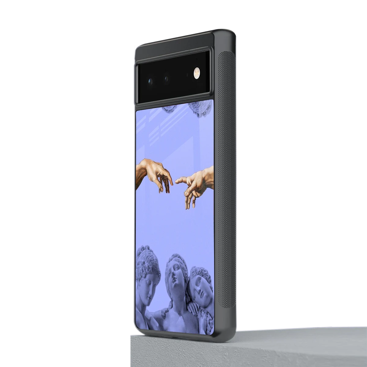 Sculpted Elegance stylish phone case for google pixel 6a | glossy glass and slim fit