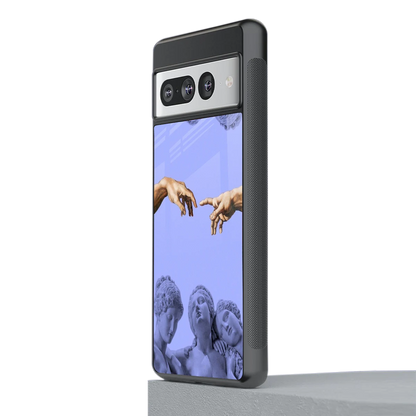 Sculpted Elegance stylish phone case for google pixel 7 pro | glossy glass and slim fit