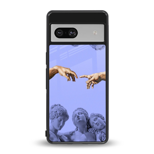 Sculpted Elegance back phone cover | glass case for google pixel 7