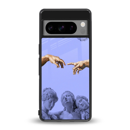 Sculpted Elegance back phone cover | glass case for google pixel 8 pro