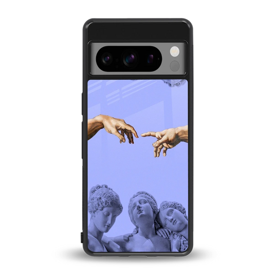 Sculpted Elegance back phone cover | glass case for google pixel 8 pro
