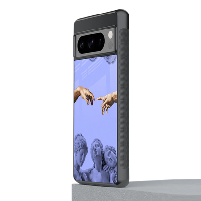 Sculpted Elegance stylish phone case for google pixel 8 pro | glossy glass and slim fit