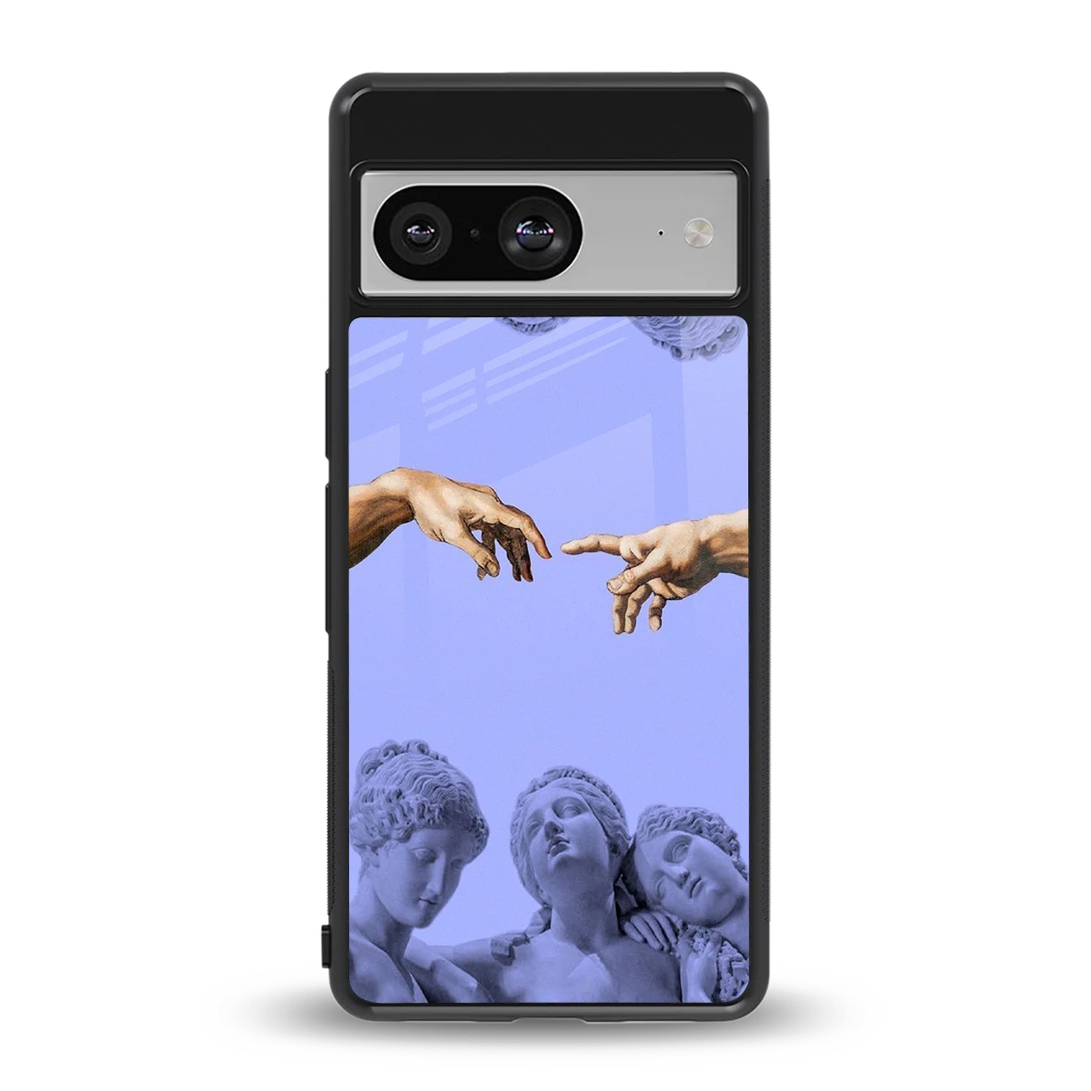 Sculpted Elegance back phone cover | glass case for google pixel 8