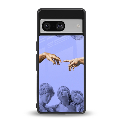 Sculpted Elegance back phone cover | glass case for google pixel 8